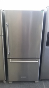 KITCHENAID 30" STAINLESS STEEL BOTTOM MOUNT REFRIGERATOR    *OUT OF STOCK*