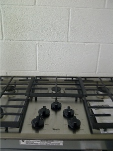 WHIRLPOOL STAINLESS STEEL 36" COOKTOP 5- BURNER *OUT OF STOCK*