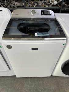 NEW Maytag Smart Capable 5.3-cu ft High Efficiency Impeller Smart Top-Load Washer (White) ENERGY STA