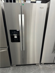 NEW Whirlpool 21.4-cu ft Side-by-Side Refrigerator with Ice Maker, Water and Ice Dispenser 