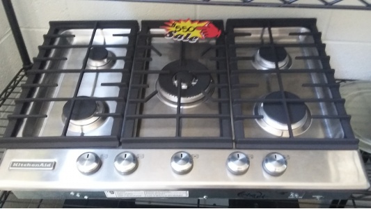 KITCHENAID STAINLESS STEEL 5 BURNER GAS COOKTOP *OUT OF STOCK*