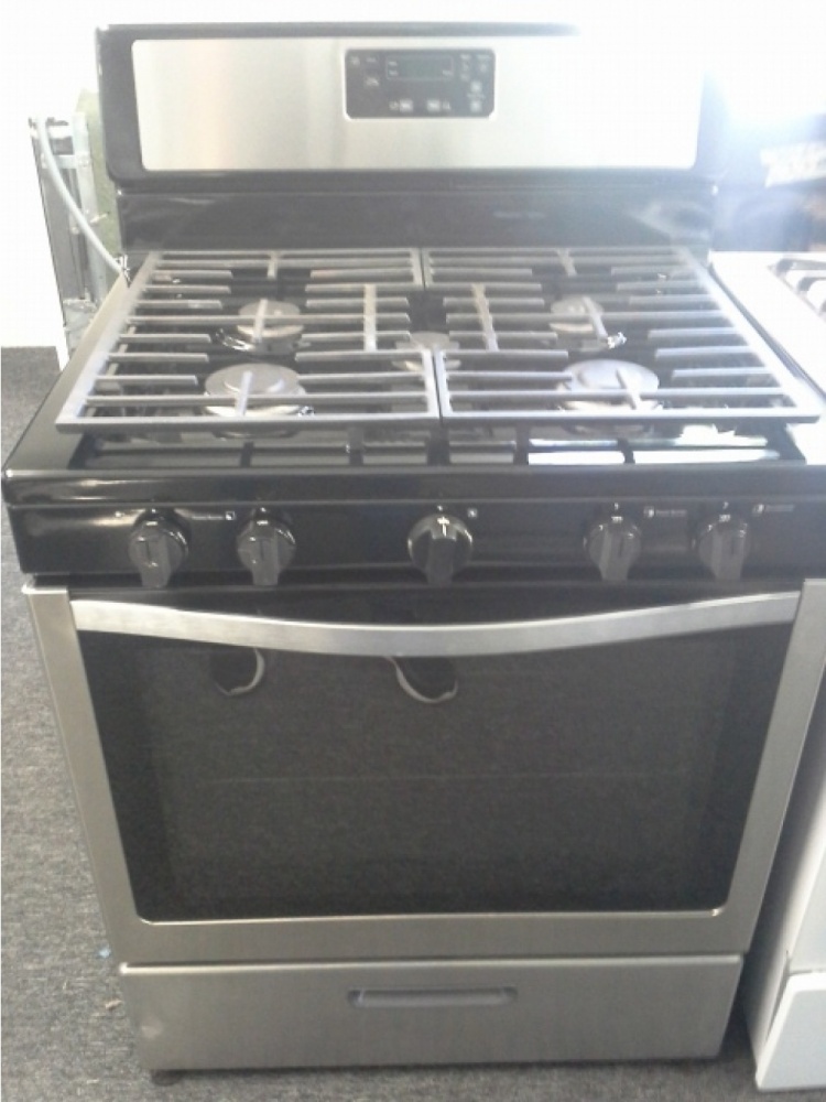 WHIRLPOOL STAINLESS STEEL 5 BURNER GAS RANGE *OUT OF STOCK* Kimo's