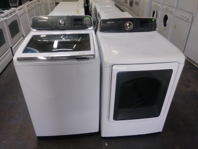 SAMSUNG HE TOP LOAD WASHER W/ GAS DRYER SET *OUT OF STOCK*
