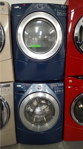 WHIRLPOOL BLUE FRONT LOAD WASHER AND GAS DRYER SET ***OUT OF STOCK***
