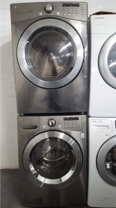 LG STAINLESS FRONT LOAD WASHER W/GAS DRYER ***OUT OF STOCK***