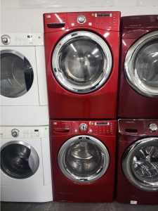 LG RED FRONT LOAD WASHER AND GAS DRYER SET    *OUT OF STOCK*