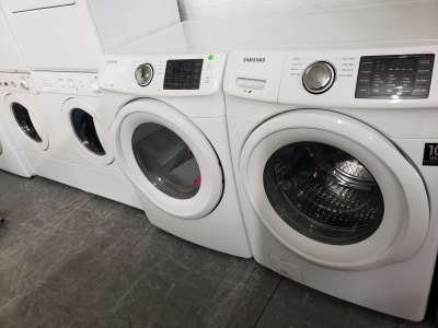 SAMSUNG WHITE FRONT LOAD WASHER AND GAS DRYER SET ***OUT OF STOCK***