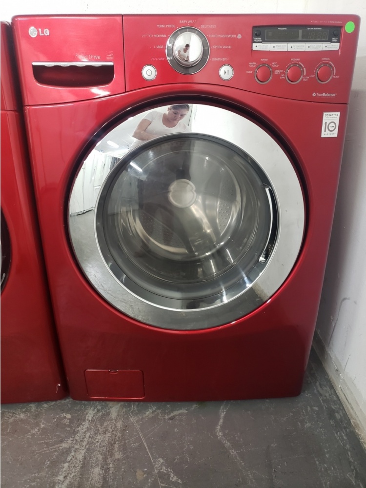 LG RED FRONT LOAD WASHER AND GAS DRYER ***OUT OF STOCK*** - Kimo's