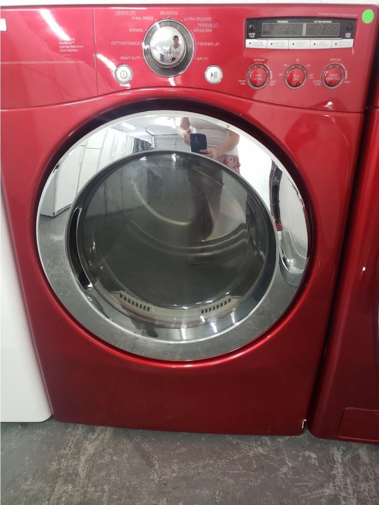 LG RED FRONT LOAD WASHER AND GAS DRYER ***OUT OF STOCK*** - Kimo's