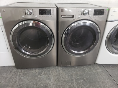 KENMORE STAINLESS FRONT LOAD WASHER AND GAS DRYER SET ***OUT OF STOCK***