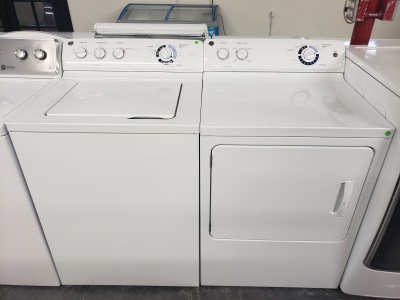 GE TOP LOADING WASHER AND GAS DRYER SET ***OUT OF STOCK***