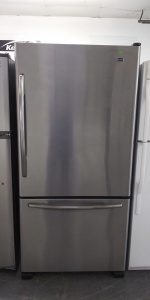 MAYTAG 33" STAINLESS STEEL BOTTOM MOUNT FRIDGE ***OUT OF STOCK***