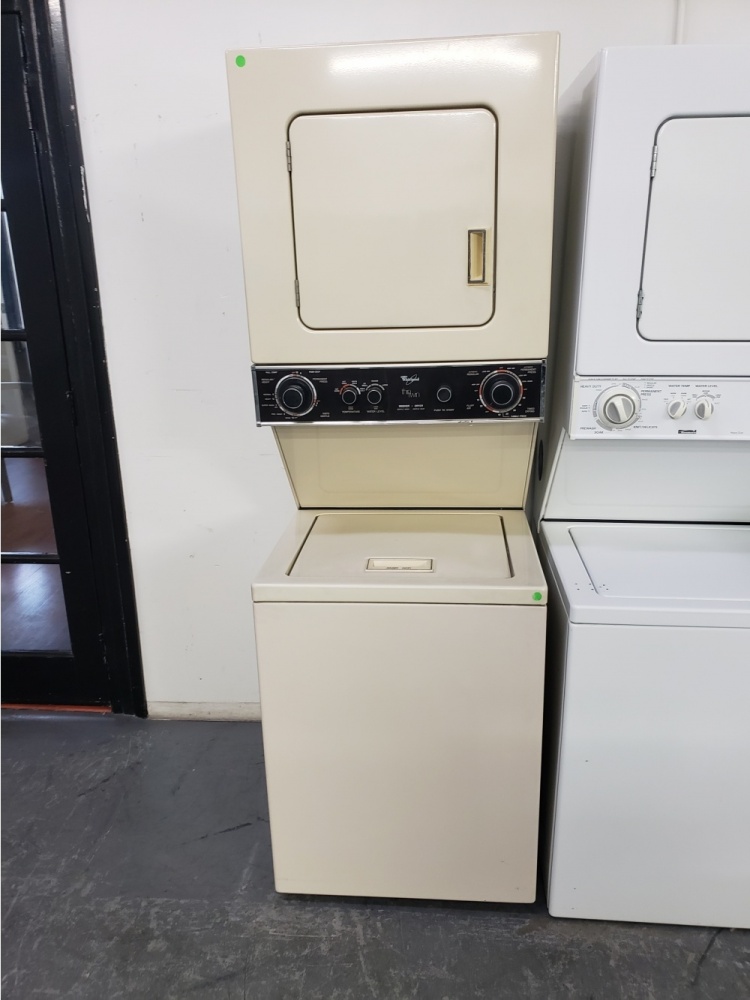 Whirlpool Thin Twin Stacker Gas Laundry Center LTG6234DT1, Bisque
