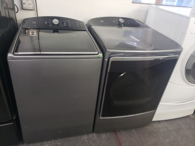 KENMORE GREY HE TOP LOADING WASHER WITH ELECTRIC 220V DRYER ***OUT OF STOCK***