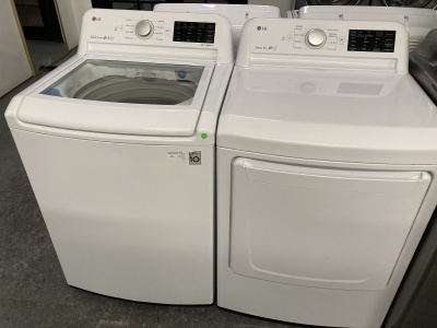 LG HIGH EFFICIENCY TOP LOAD WASHER W/GAS DRYER SET  *** OUT OF STOCK ***