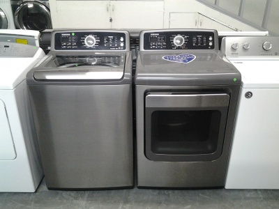 SAMSUNG HE GREY TOP LOAD WASHER/DRYER SET ***OUT OF STOCK***