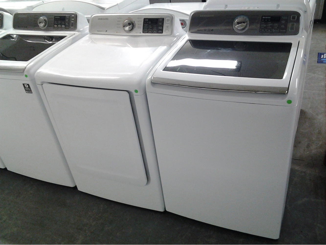 SAMSUNG WHITE 27" TOP LOAD HE WASHER/GAS DRYER SET ***OUT OF STOCK*** Kimo's Appliances Van Nuys