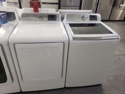 SAMSUNG HIGH EFFIENCY TOP LOADING WASHER AND GAS DRYER SET ***OUT OF STOCK***