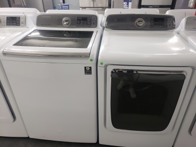SAMSUNG HIGH EFFIENCY TOP LOADING WASHER AND GAS DRYER SET ***OUT OF STOCK***