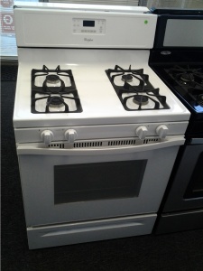 WHIRLPOOL WHITE 30" 4 BURNER GAS STOVE ***OUT OF STOCK***