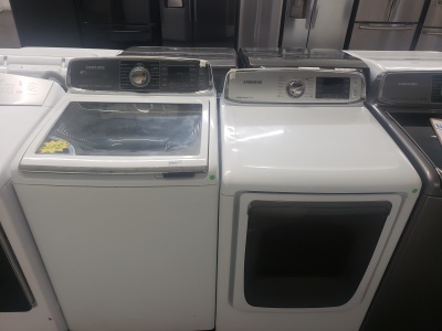 SAMSUNG HIGH EFFIENCY TOP LOAD WASHER AND GAS DRYER SET  ***OUT OF STOCK***