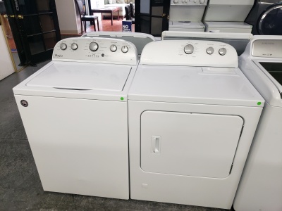 WHIRLPOOL TOP LOAD WASHER & GAS DRYER SET  ***OUT OF STOCK***