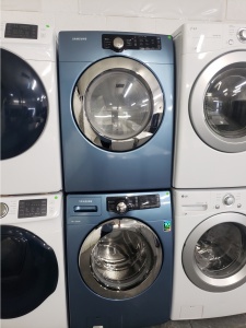 SAMSUNG BLUE FRONT LOAD WASHER AND GAS DRYER SET  ***OUT OF STOCK***