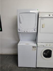 GE TOP LOADING LAUNDRY CENTER WITH GAS DRYER  ***OUT OF STOCK***