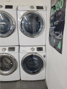 SAMSUNG FRONT LOAD WASHER AND GAS DRYER SET 