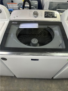 NEW-Maytag 4.7-cu ft High Efficiency Agitator Smart Top-Load Washer (White) Model #MVW6230HW