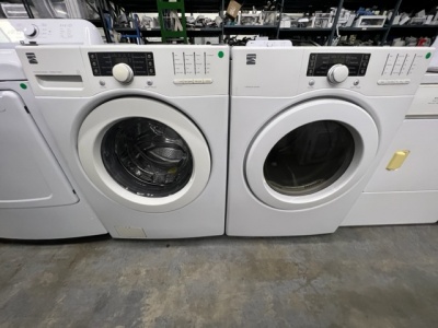 KENMORE ELITE FRONT LOAD WASHER AND GAS DRYER SET 