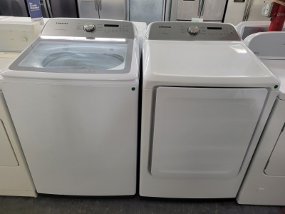 SAMSUNG HE TOP LOAD WASHER AND GAS DRYER SET   ***OUT OF STOCK***