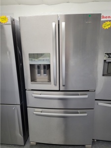WHIRLPOOL  STAINLESS STEEL FRENCH 4 DOOR 36