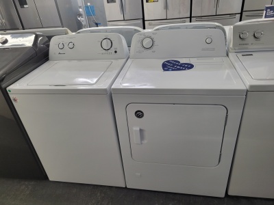 AMANA TOP LOAD WASHER AND CONSERVATOR GAS DRYER SET  ***OUT OF STOCK***