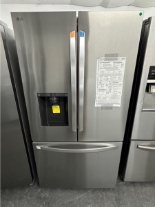 NEW LG 22.7-cu ft 4-Door Counter-depth French Door Refrigerator with Ice Maker (Fingerprint Resistan