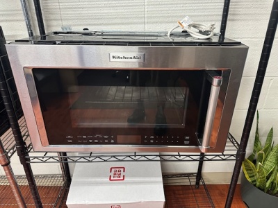 PRE-OWNED KITCHENAID STAINLESS STEEL OVER THE RANGE CONVECTION MICROWAVE 30"