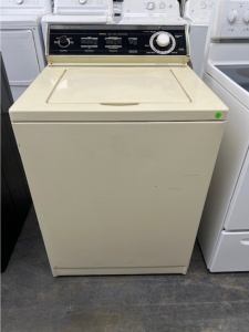PRE-OWNED OLD SCHOOL  HEAVY DUTY WHIRLPOOL IMPERIAL AGITATOR WASHER  (BEIGE)