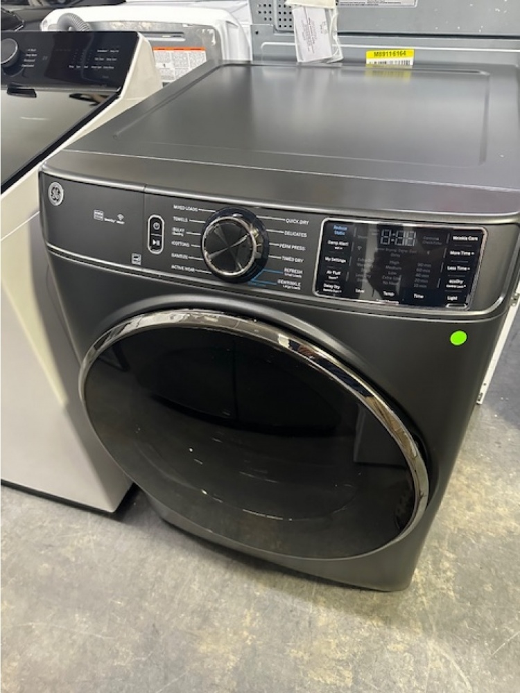 NEW GE 7.8 cu ft Stackable Steam Cycle Vented Smart Gas Dryer Carbon Graphite ENERGY STAR Model G Kimo s Appliances Van Nuys