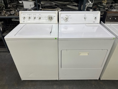 Pre-Owned Kenmore Agitator Washer and Gas Dryer Set 80 Series (White) 