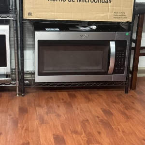 NEW WHIRLPOOL STAINLESS STEEL 30" OVER THE RANGE MICROWAVE