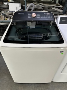 New-Samsung 5.5-Cu. Feet High Efficiency Impeller Smart Compatible Top-Load Washer ( Ivory ) ENERGY 