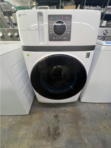 NEW-GE Profile with Pet Hair Removal 4.6-cu ft Capacity White Ventless All-In-One Washer Dryer Combo