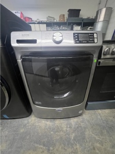 NEW-Maytag 4.5-Cu. Feet High Efficiency Stackable Steam Cycle Front-Load Washer ( Metallic Slate ) 