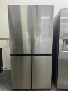 New-Samsung Standard-Depth Bespoke 28.6-cu ft 4 -Door Smart Compatible French Door Refrigerator 
