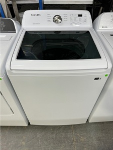 Samsung 4.4-cu ft High Efficiency Agitator Top-Load Washer (White) Model #WA44A3205AW