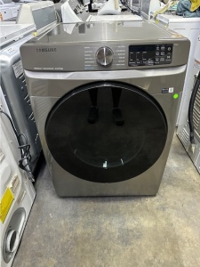 Samsung 7.5-cu ft Stackable Steam Cycle Vented Electric Dryer ( Platinum ) Model #DVE45B6300P