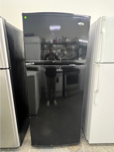 Pre-Owned Amana 17.6 cu. ft. Top-Freezer Refrigerator (Black) Model #A8RXNGMWB