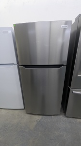New-Frigidaire 20 Cu. Ft. Garage Ready Top Freezer Refrigerator (Stainless Steel)  Model #FFHT2022AS