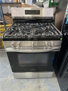 New-Frigidaire 30" Gas Range with Air Fry (Stainless Steel)  Model #FCRG3083AS
