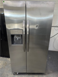 New-Frigidaire 26 Cu. Ft. 36" Standard-Depth Side-by-Side Refrigerator (Stainless Steel)  Model #FRS